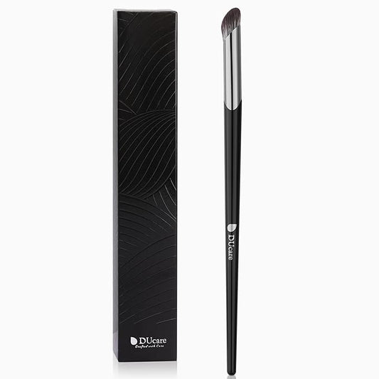 DUcare Nose Contour Brush, Angled Concealer Brush Under Eye, Small Under Eye Makeup Brush for Dark Circles Puffiness Puffy Face Eyebrow Eyes (V02 Mini Contour Brush)-FemmiqueWomen