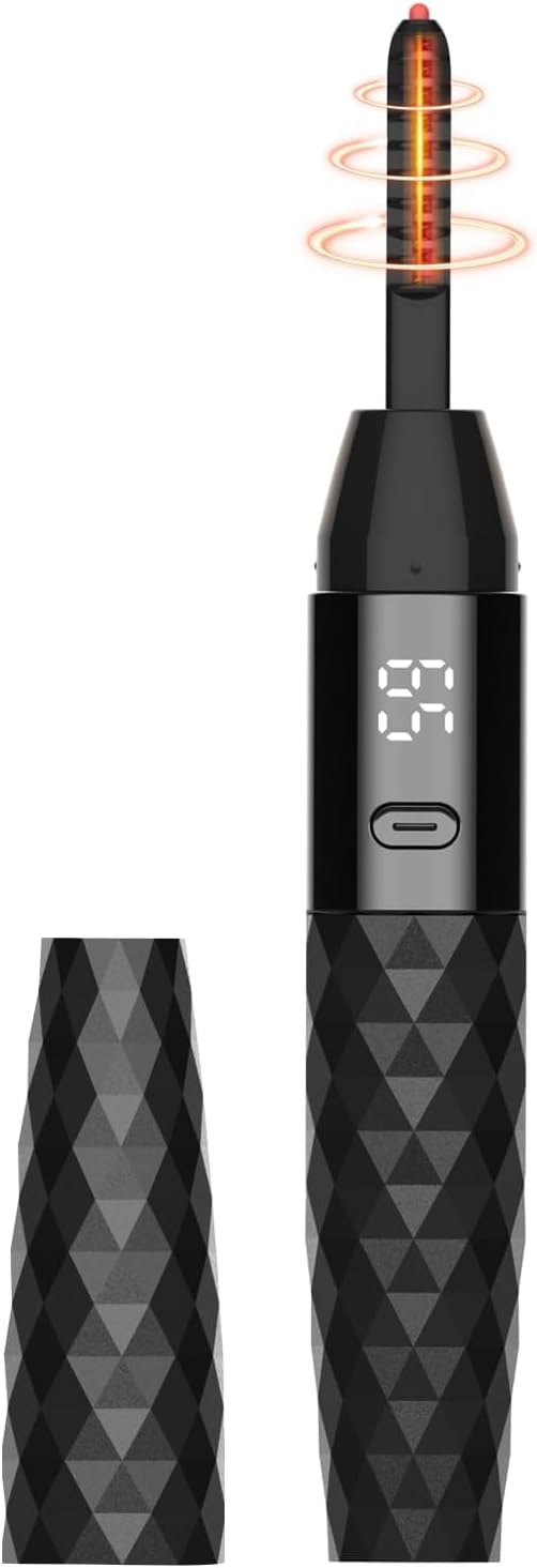 Heated Eyelash Curler - Heated Lash Curler - Electric Eyelash Curler Rechargeable for 24 Hours Long-Lasting Natural Eyelashes, LED Display - 4 Heating Modes, 8S Fast Heating, Gifts for Women Girls-FemmiqueWomen