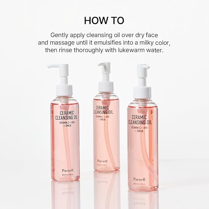 Parnell Aha Omija Ceramic Cleansing Oil 200ml / 6.76 fl.oz | blackhead melting, korean facial cleanser, korean skincare-FemmiqueWomen