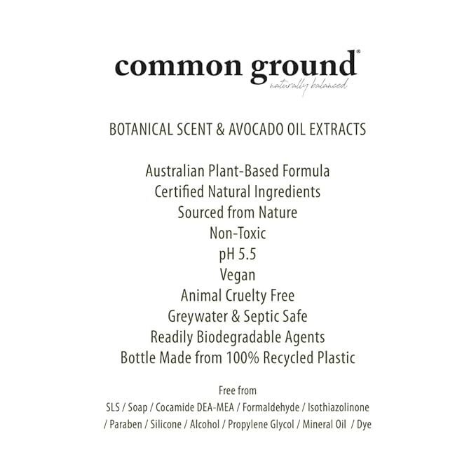 COMMON GROUND Natural Lotion Moisturizer - Paraben & Cruelty Free - Non Greasy, Vegan, Plant-Based, Avocado Oil - All, Men, Women, Eczema, Sensitive Skin (2 x 8.4 fl oz)-FemmiqueWomen