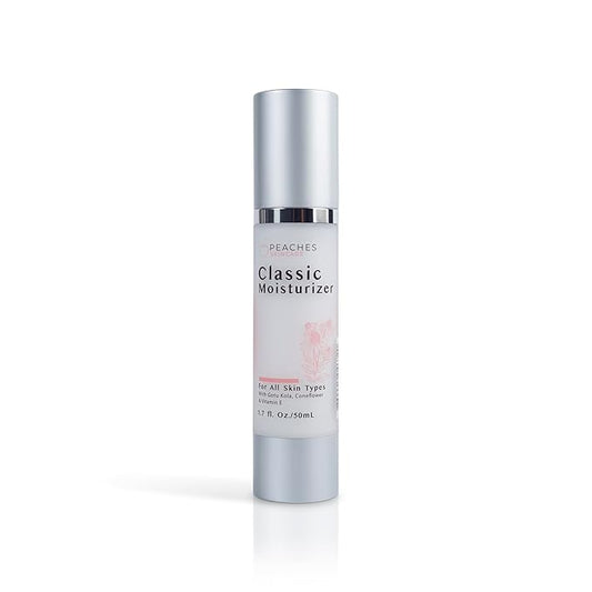 Hydrating Vegan Moisturizer with Vitamin E, Gotu Kola, and Pineapple – Age-Defying Face Cream for All Skin Types – Classic Moisturizer (1.7 oz)-FemmiqueWomen