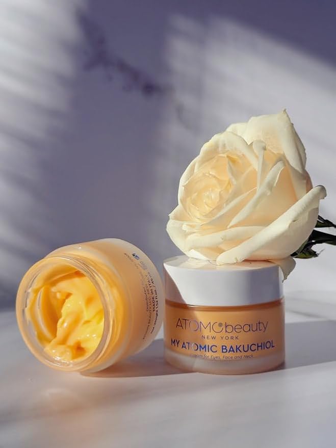 MY ATOMIC BAKUCHIOL Cream for Eyes, Face and Neck – Bakuchiol + Purified Quinoa Seed Polysaccharides | Anti-Aging, Lifting & Brightening | Retinol Alternative | Vegan & Dermatologically Tested – 45ml-FemmiqueWomen