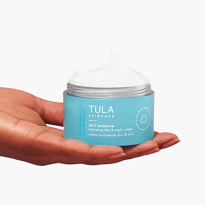 TULA Skin Care 24-7 Hydrating Day & Night Cream - Anti-Aging Moisturizer for Face, Contains Watermelon & Blueberry Extract, 1.5 oz.-FemmiqueWomen