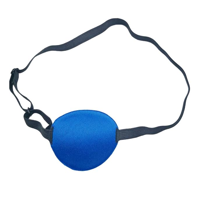 3 Pack Eye Patch Strabismus Adjustable Eye Patch Eye Mask Buckle Adults and Kids Blue-FemmiqueWomen