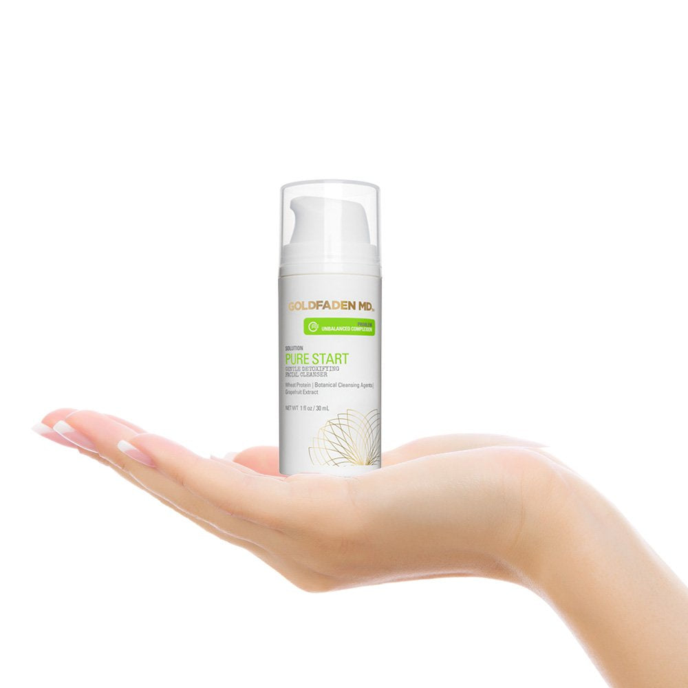 GOLDFADEN MD Pure Start Gentle Detoxifying Natural Facial Cleanser, 1 Fl Oz-FemmiqueWomen