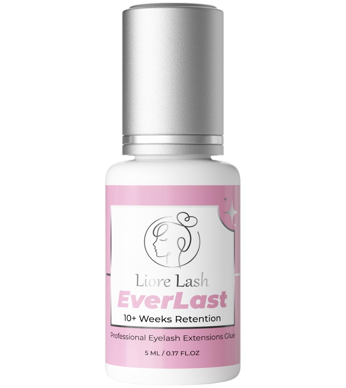 Everlast Strong Eyelash Extension Glue Liore Lash/Retention - 10 Weeks/ 0.5-1 Sec Fast Dry/Black Adhesive/Professional Supplies for Classic/Volume Lashes-FemmiqueWomen