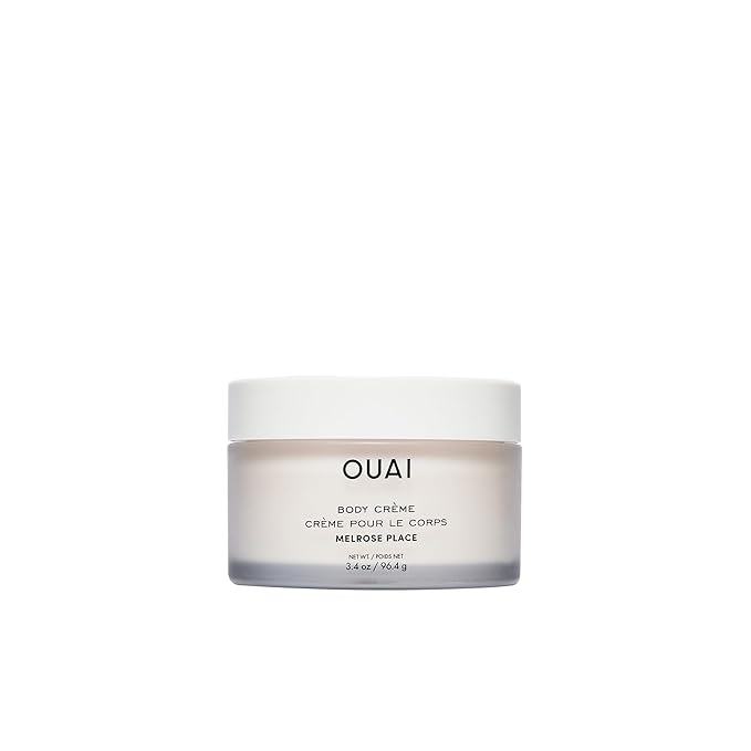 OUAI Body Cream Travel Size, Melrose Place - Hydrating Whipped Body Cream with Cupuaçu Butter, Coconut Oil & Squalane - Softens Skin and Delivers Healthy-Looking Glow - Sulfate Free Skin Care (3.4 Oz)-FemmiqueWomen