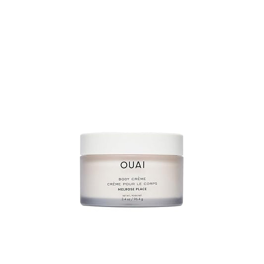 OUAI Body Cream Travel Size, Melrose Place - Hydrating Whipped Body Cream with Cupuaçu Butter, Coconut Oil & Squalane - Softens Skin and Delivers Healthy-Looking Glow - Sulfate Free Skin Care (3.4 Oz)-FemmiqueWomen