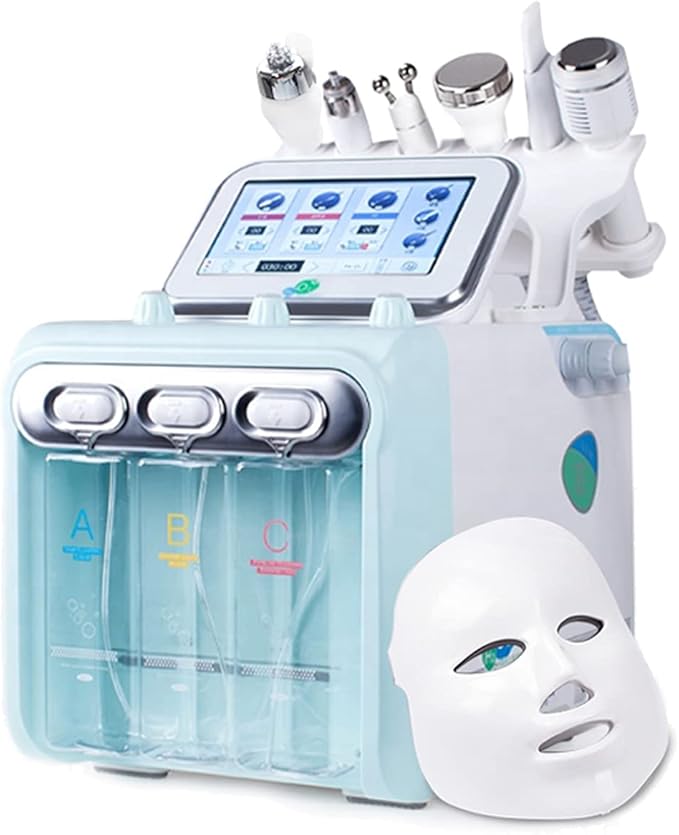 BRÜUN Facial Care Machine – A 7 in 1 Multifunctional Face Care Device for Skin Moisturizing – A Vacuum Cleaning Jet for Home and Beauty Salon-FemmiqueWomen