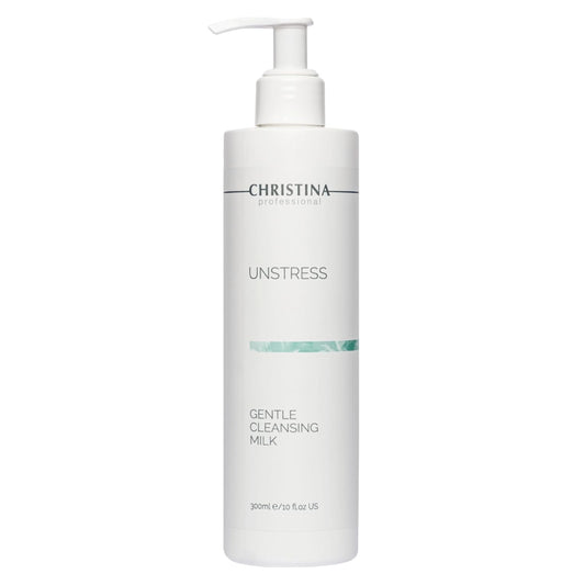 Christina - Unstress Gentle Cleansing Milk with Vitamin E | Smothing Refreshing milk Cleanser for Face | Soap-free Cleansing Milk for Face | Suitable for All Skin Types (10 fl oz.)-FemmiqueWomen