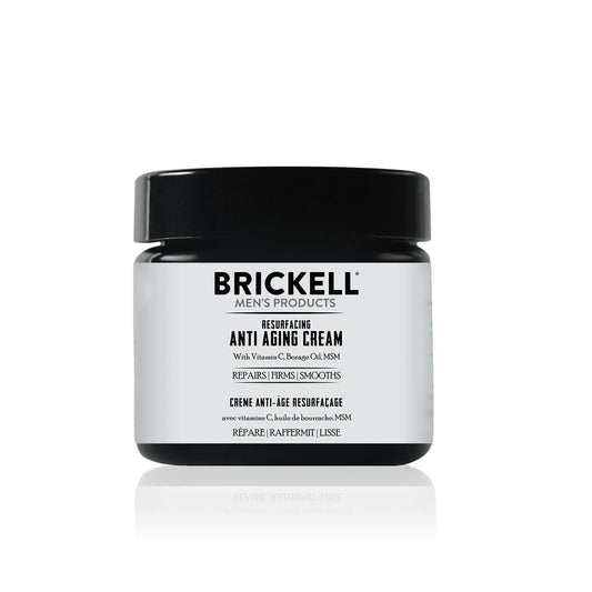Brickell Men's Products Resurfacing Anti-Aging Face Cream For Men, Natural and Organic Face Moisturizer, Vitamin C Cream For Wrinkles, 2 Ounce, Scented-FemmiqueWomen