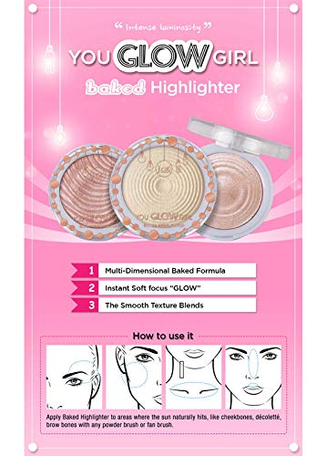 J.CAT BEAUTY You Glow Girl Baked Highlighter - Mermaid Skin-FemmiqueWomen