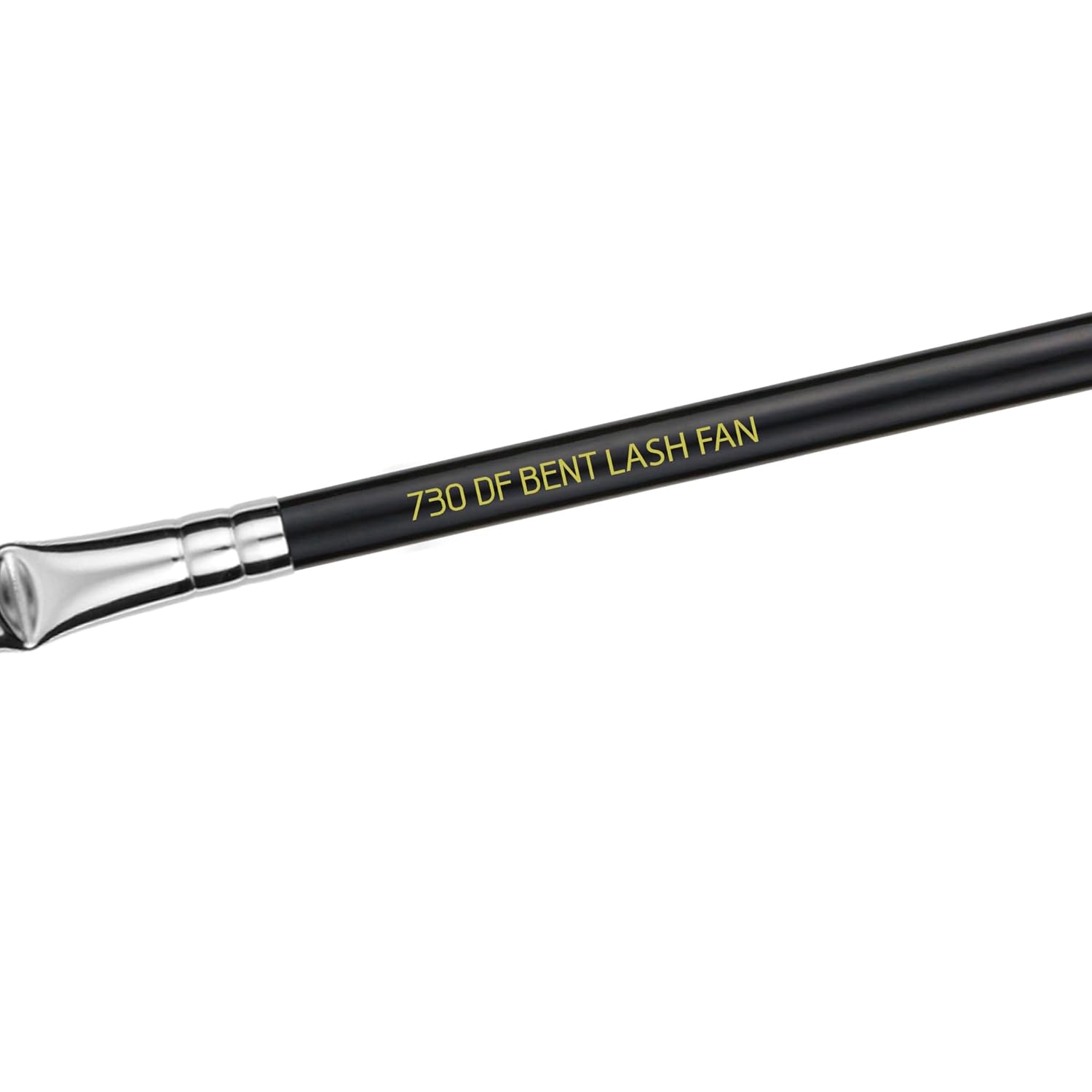 Bdellium Tools Professional Makeup Brush - Maestro Series 730 Bent Mascara Fan - With Soft Synthetic Fibers, For Applying Mascara (Black, 1pc)-FemmiqueWomen