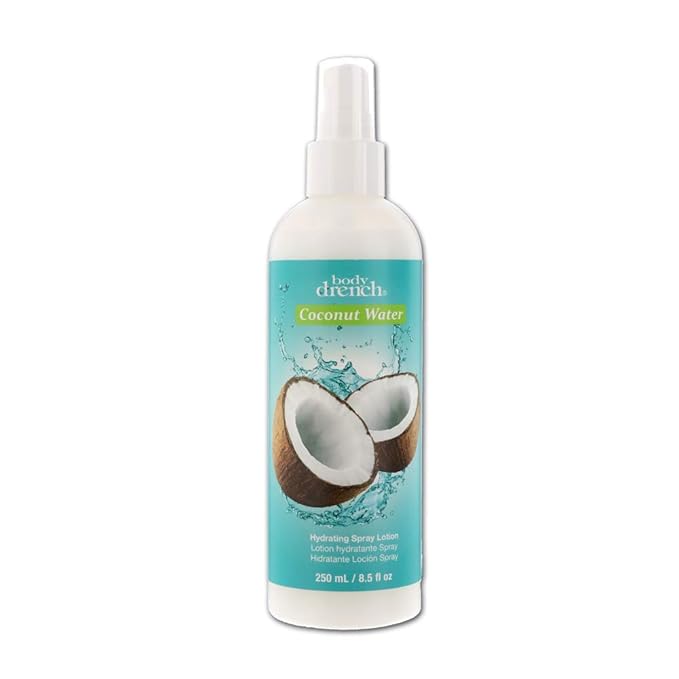 Body Drench Coconut Water Hydrating Spray Lotion for All Skin Types, 8.5 fl oz-FemmiqueWomen