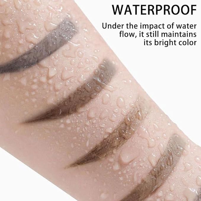 2pcs Light Brown Tattoo Eyebrow Gel Tinting, Waterproof & Transfer-proof for Fuller Brows, Suitable for All Skin Types (Light Brown, 2Pcs)-FemmiqueWomen