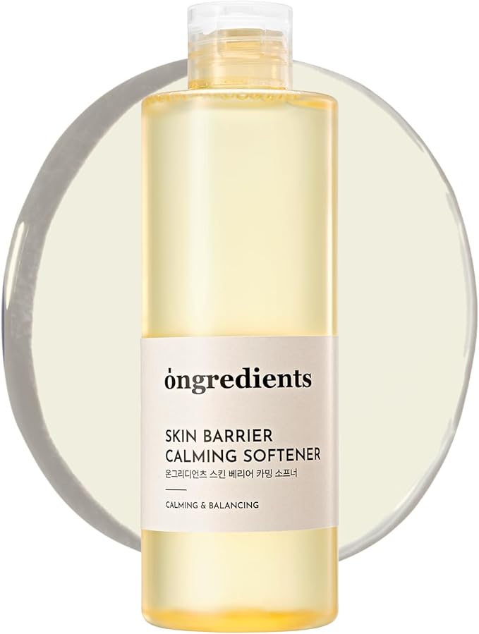 ONGREDIENTS Skin Barrier Calming Softener | Daily Soothing Toner for Dry, Sensitive Skin | Panthenol, Hyaluronic Acid, Ceramide, Hydrating, pH Balancing | Vegan, Korean Skin Care 250ml / 8.45 fl Oz-FemmiqueWomen