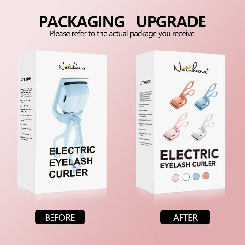 Heated Eyelash Curler with USB,Fast Heat up & 24H Long-Lasting,Rechargeable Electric Lash Curlers,Temperature Control,Safe Anti-Burn Quick Natural Curling Eye Lashes,Blue-FemmiqueWomen