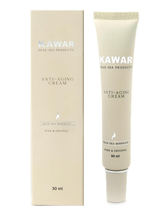 KAWAR Dead Sea Anti-Aging Face & Neck Cream | Hyaluronic Acid, Collagen, Niacinamide | Anti-Wrinkle Moisturizer for Women & Men, 1 oz-FemmiqueWomen