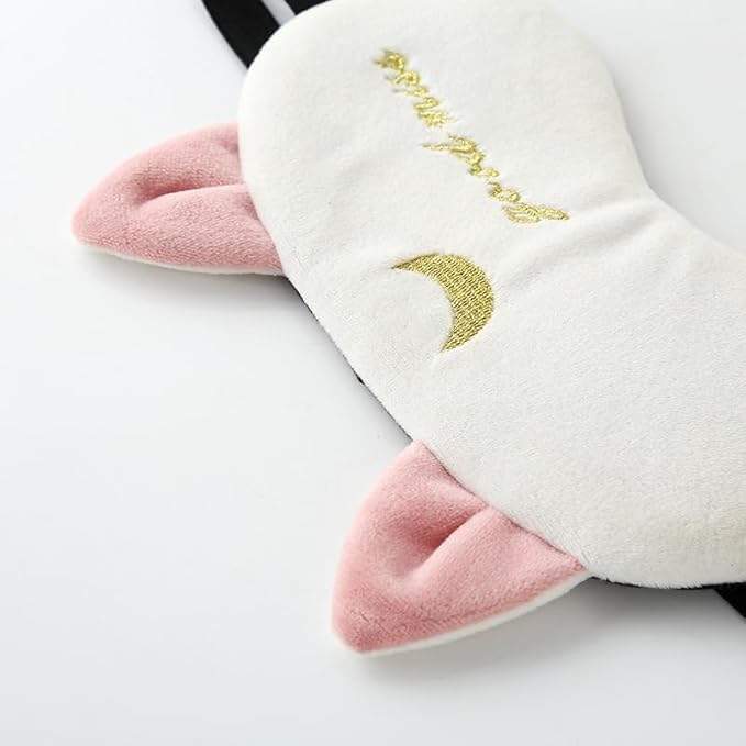2PCS Eye Mask for Sleeping Cute Sailor Moon Natural Sleep Eye Mask Eyeshade Cover Shade Eye Patch Soft Portable Blindfold Travel Eyepatch for Girls Boys Women Men-FemmiqueWomen