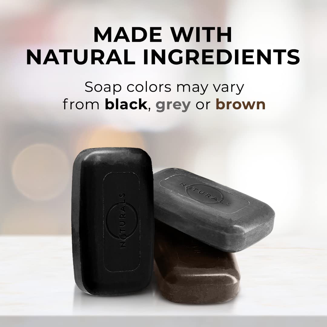 O NATURALS 3-Pack Organic Soap Bar 4oz each Set - 100% Vegan Cold Process Body Wash Scented Premium Essential Handmade Soap - Natural Soaps for Men Women, Face, Body - African Black-FemmiqueWomen