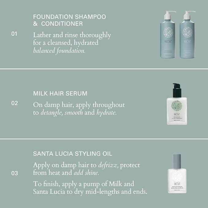 RŌZ Foundation Shampoo For All Hair Types & Textures | Hydrating, Balancing & Cleansing For Healthy Hair| Vegan, Color-Safe, Free of Silicone, Paraben, SLS | Strengthens & Nourishes 10.1 oz/300 mL-FemmiqueWomen