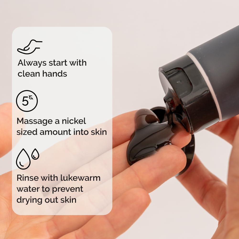 ZEUS Charcoal Face Wash for Men | Daily Facial Cleanser for Oily Skin, Blackhead Removal, & Deep Pore Cleansing | Detoxifying & Exfoliating | Made in USA-FemmiqueWomen