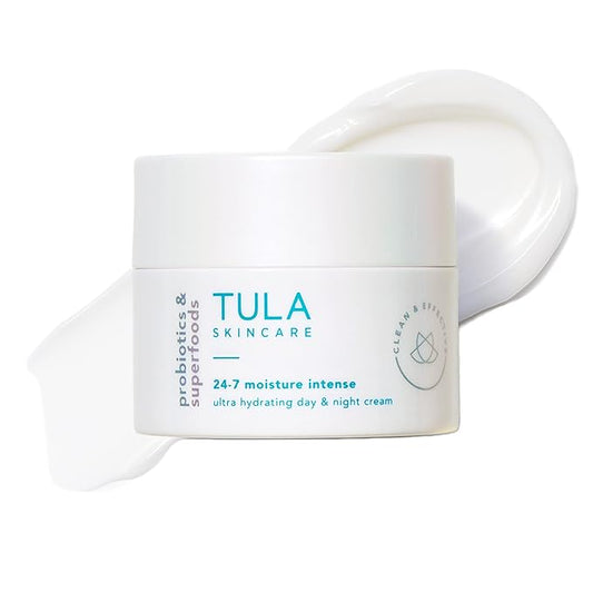 TULA Skin Care 24-7 Moisture Intense Ultra Hydrating Day & Night Cream - Ultra Nourishing Moisturizer for Face. Soothe Skin, Maintain Skin Balance & Improve Skin Smoothness, 1.5 oz.-FemmiqueWomen