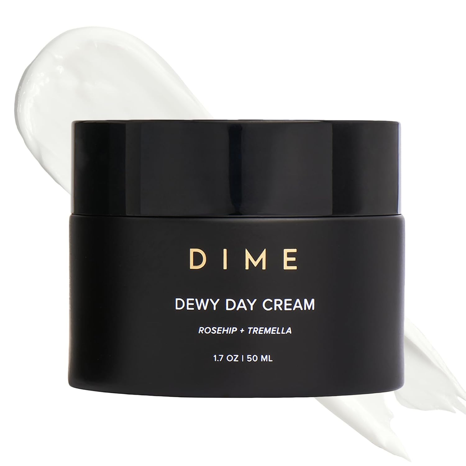 Dime Beauty Dewy Day Cream, Morning Face Moisturizer with Rosehip Oil and Tremella Snow Mushroom, 1.7 oz / 50 ml-FemmiqueWomen