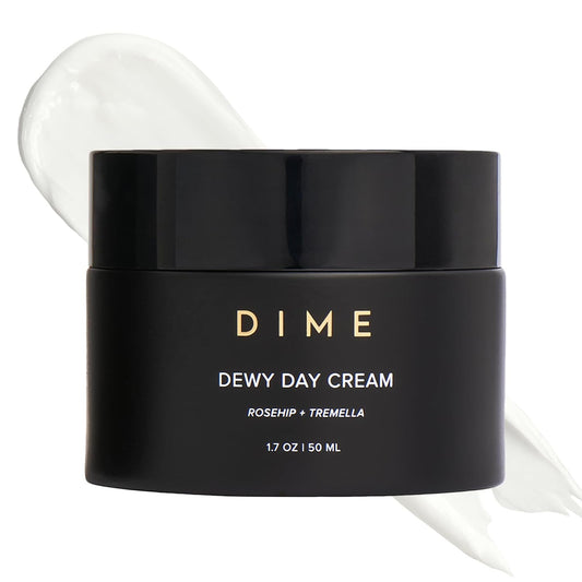 Dime Beauty Dewy Day Cream, Morning Face Moisturizer with Rosehip Oil and Tremella Snow Mushroom, 1.7 oz / 50 ml-FemmiqueWomen