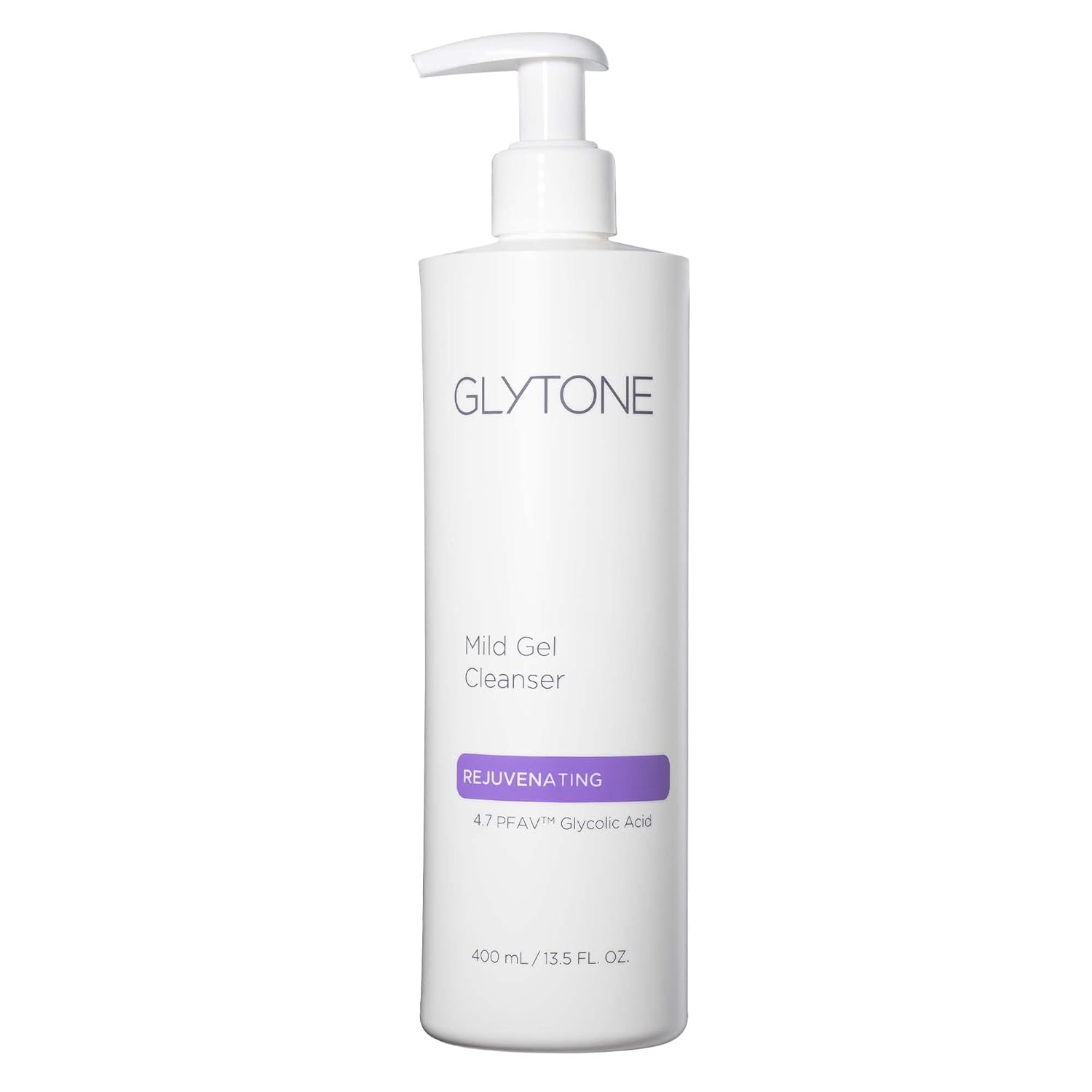 Glytone Mild Gel Exfoliating Cleanser, Pure Glycolic Acid Face Wash for Moisturizing & Rejuvenating Skin, Vegan & Fragrance-Free Face Exfoliator Scrub for All Skin Types, 13.5 fl. Oz.-FemmiqueWomen