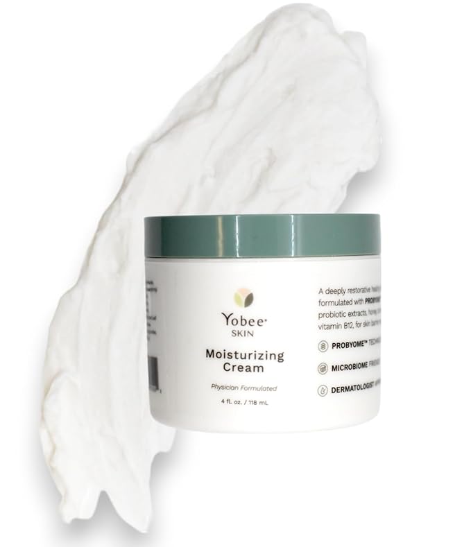 Yobee Body & Face Moisturizing Cream for Dry, Sensitive Skin | Probiotic extracts, Honey, Turmeric, Vitamin B12, Ceramides, Shea Butter | Fragrance Free | For Kids & Adults (2)-FemmiqueWomen