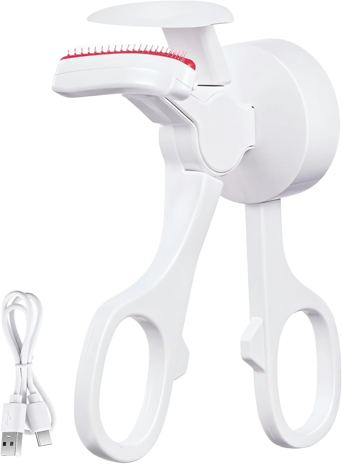 Heated Lash Curler, C-Shaped Intelligent Eyelash Curler, 3-Level Temperature Control, USB Rechargeable Electric Eyelash Styler, Portable Design, Personalized Curling Experience-FemmiqueWomen