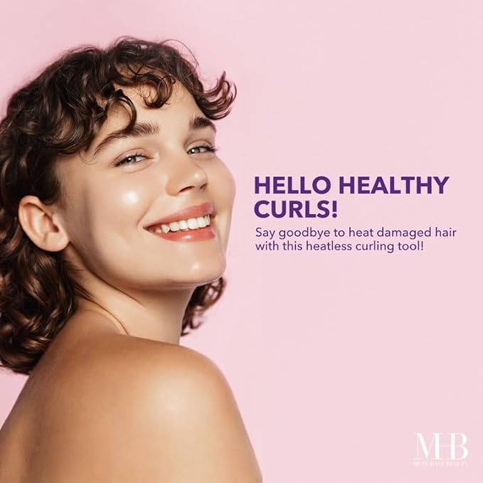 24pc Heatless Curling Pods - Silicone Hair Rollers For No Damage Heatless Curls, Heatless Curlers Value Pack, Overnight Hair Curlers For Versatile Hairstyling (PASTEL)-FemmiqueWomen