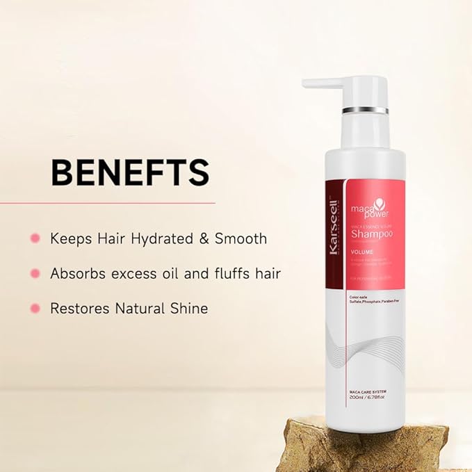Karseell Volume Shampoo, Lightweight Volume Shampoo For Fine Hair, Adding volume to flat hair 200ml-FemmiqueWomen