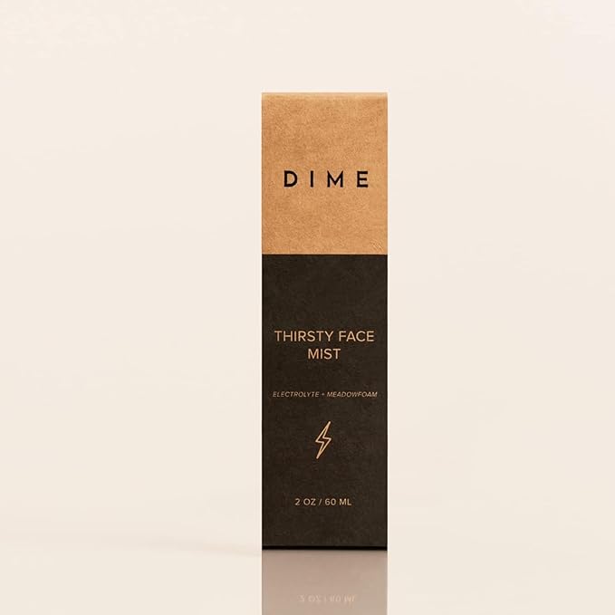 Dime Beauty Thirsty Face Mist with Electrolytes, Meadowfoam, and Sea Buckthorn, Hydrating Facial Spray, 2 oz / 60 ml-FemmiqueWomen