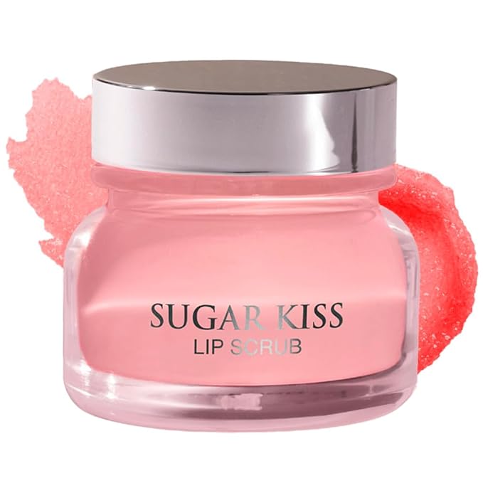 Infinitek Paris Sugar Kiss Watermelon Flavored Lip Scrub 2.4 oz / 68 g - Hydrating Lip Balm, Scrubber Exfoliator, Lip Mask, Lip Repair Treatment & Lightening Exfoliator for Dark Lips-FemmiqueWomen