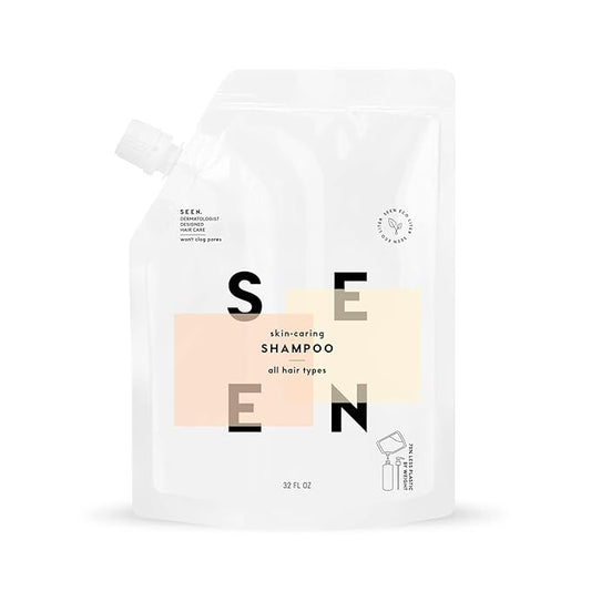 SEEN Shampoo Eco-Refill -Non-Comedogenic & Sulfate-Free Hair Shampoo- Dermatologist-Developed - Safe for Sensitive, Eczema & Acne Prone Skin-FemmiqueWomen