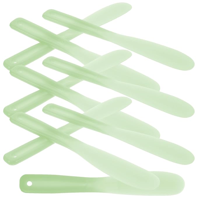 10pcs Tool Stick Makeup Spatulas Makeup Scoop Cosmetic Scoop Sampling Spatula Cosmetics Mixing Spatulas Cosmetic Applicator Spoon Large Mixing Spoon-FemmiqueWomen