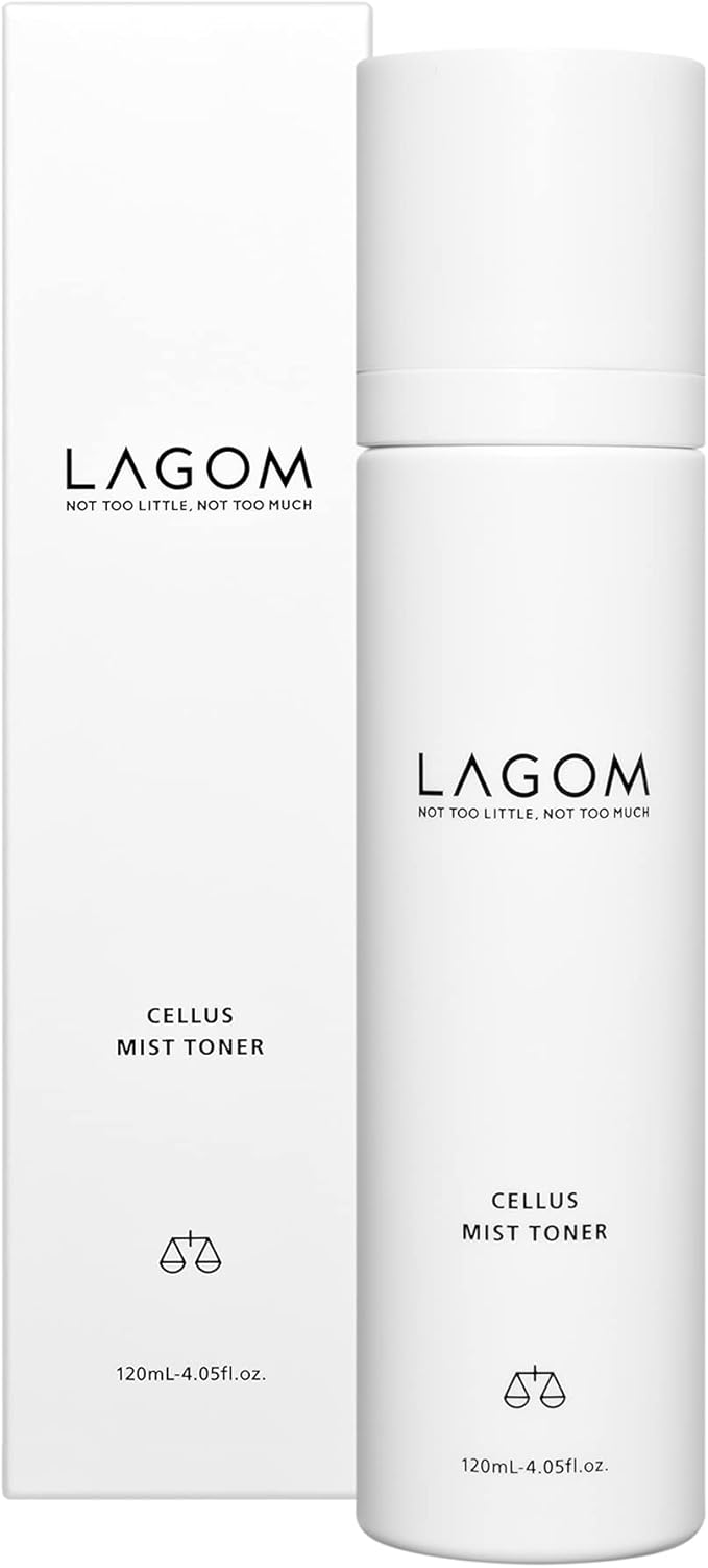 LAGOM Cellus Mist Toner Natural Moisturizing Spray, pH Balance, Subacid, Alcohol-Free, Zero-Irritation, Fragrance-Free, Facial Serum 4.05 Fl Oz-FemmiqueWomen