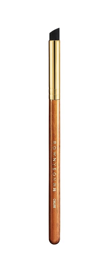 Desert Oak Series VelvetSlant Lip Artist - 45° Slanted Lip Brush for Gradient & Feathered Lips, Ultra-Soft Vegan Nylon, Bubinga Wood Handle (CM 198)-FemmiqueWomen
