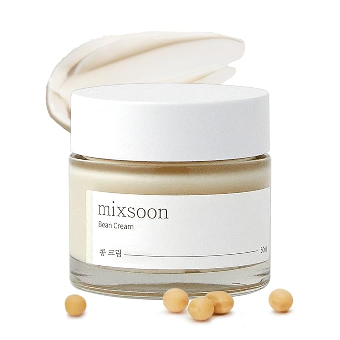 mixsoon Bean Cream - Intensive Moisture Face Cream For Smooth, Nourished Skin, Pore & Sebum Care - Korean Skincare For Glass Skin - Non-stick (1.69 fl.oz / 50ml)-FemmiqueWomen