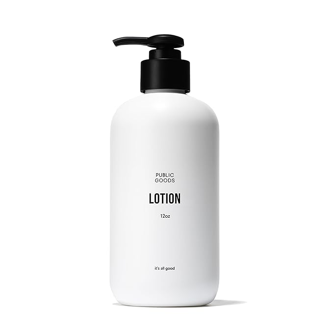 Public Goods Body & Hand Lotion for Women & Men | Natural Moisturizing Daily Lotion for Dry & Itchy Skin | Paraben & Sulfate Free | Made with Organic Essential Oils | Made in Canada | 12 Fl Oz Bottle-FemmiqueWomen