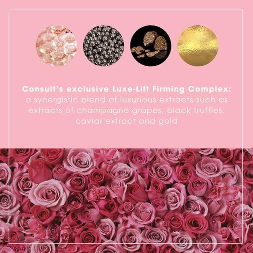Consult Beaute - Champagne Lift Face Firming Treatment Disc - Firming and Exfoliating Pads - Rejuvenate Sagging Skin - Pre-Soaked Wipes - Disposable - Peptides - Grape Seed Extract - 60 Count (2Pack)-FemmiqueWomen