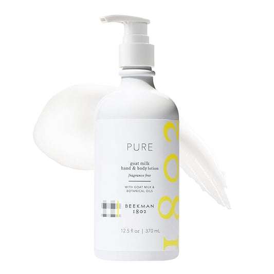 Beekman 1802 Goat Milk Lotion - Hydrates, & Softens Dry Skin, Body and Hand Lotion - With Shea Butter & Jojoba Oil - Lightweight, Non-Greasy, Cruelty-Free-FemmiqueWomen