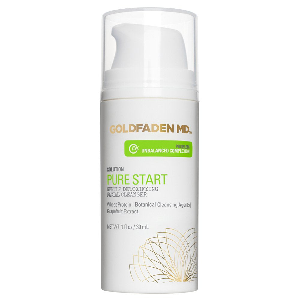 GOLDFADEN MD Pure Start Gentle Detoxifying Natural Facial Cleanser, 1 Fl Oz-FemmiqueWomen