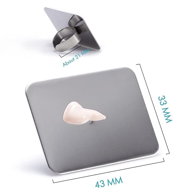 10pcs Manicure Spatula Nail-art Palette Stainless Steel Manicure Pallet Nail Art Ring Stainless Steel Pallet-FemmiqueWomen