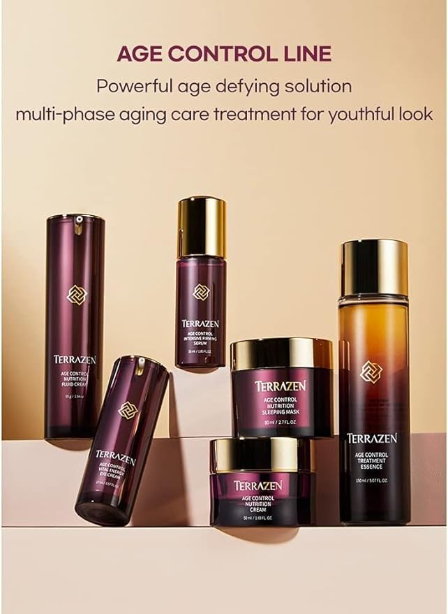 Terrzen Korean Face Cream Age Control Nutrition, 1.69 fl.oz. (50ml), Reduce Wrinkle, Hyaluronic Acid + Plant Stem Cell + Real Protein + Plant Squalane-FemmiqueWomen