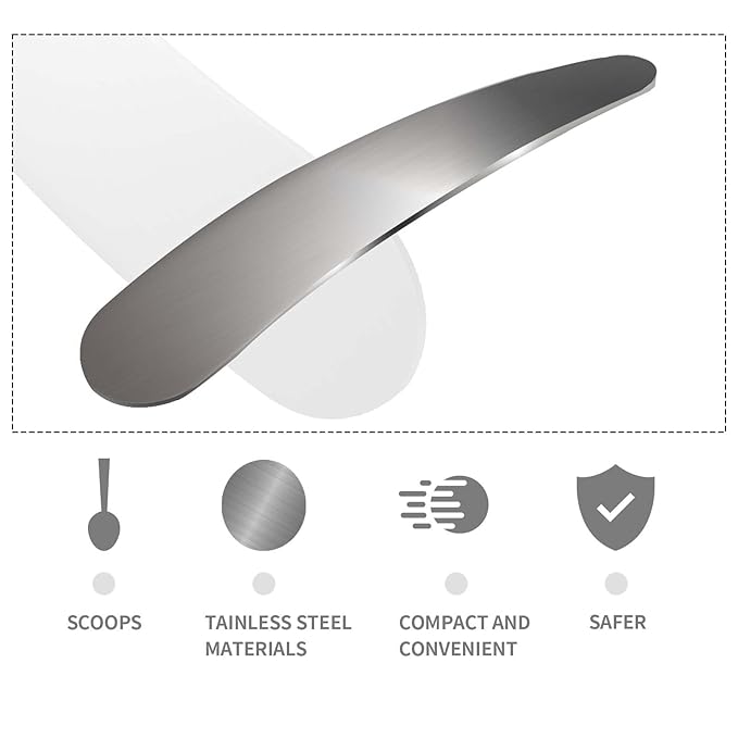 2Pcs Mini Metal Cosmetic Spatulas, Makeup Spatulas, Skincare Spatula, Cream Spatula, Beauty Accessories for Mixing and Sampling Plant Masks, Skin Care Creams, Eye Cream, Essences(Silver)-FemmiqueWomen