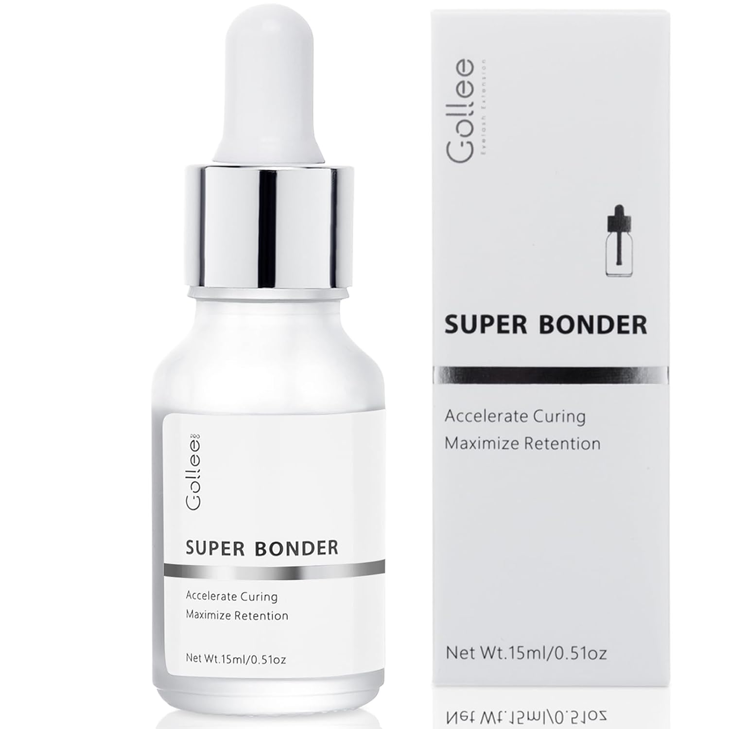 Lash Bonder for Eyelash Extensions, Lash Retention Sealant Eyelash Lash Glue Super Bonder for Lash Extensions Glue Accelerator Cure Solution Lash Extension Lash Super Bonder -15ML-FemmiqueWomen