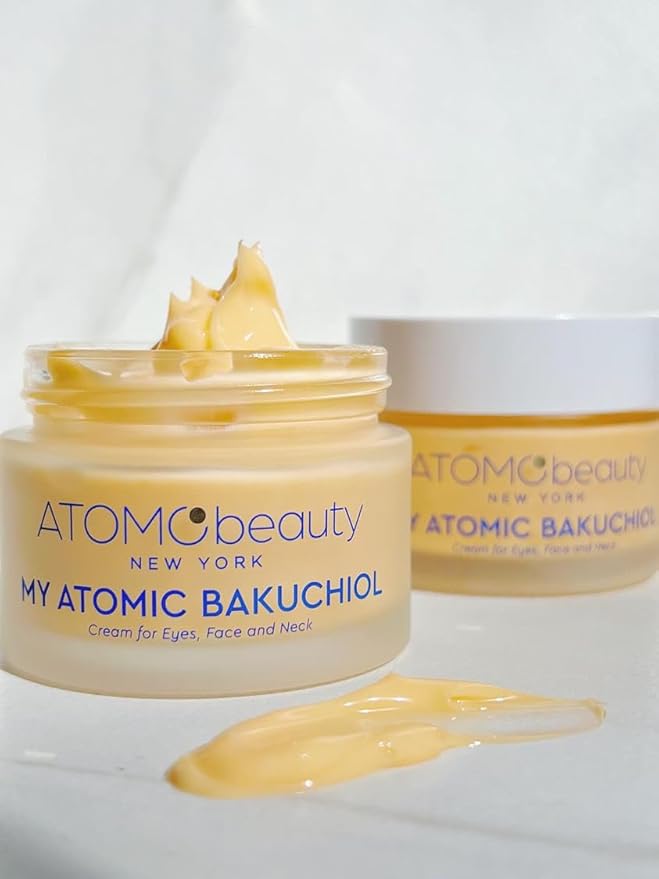 MY ATOMIC BAKUCHIOL Cream for Eyes, Face and Neck – Bakuchiol + Purified Quinoa Seed Polysaccharides | Anti-Aging, Lifting & Brightening | Retinol Alternative | Vegan & Dermatologically Tested – 45ml-FemmiqueWomen